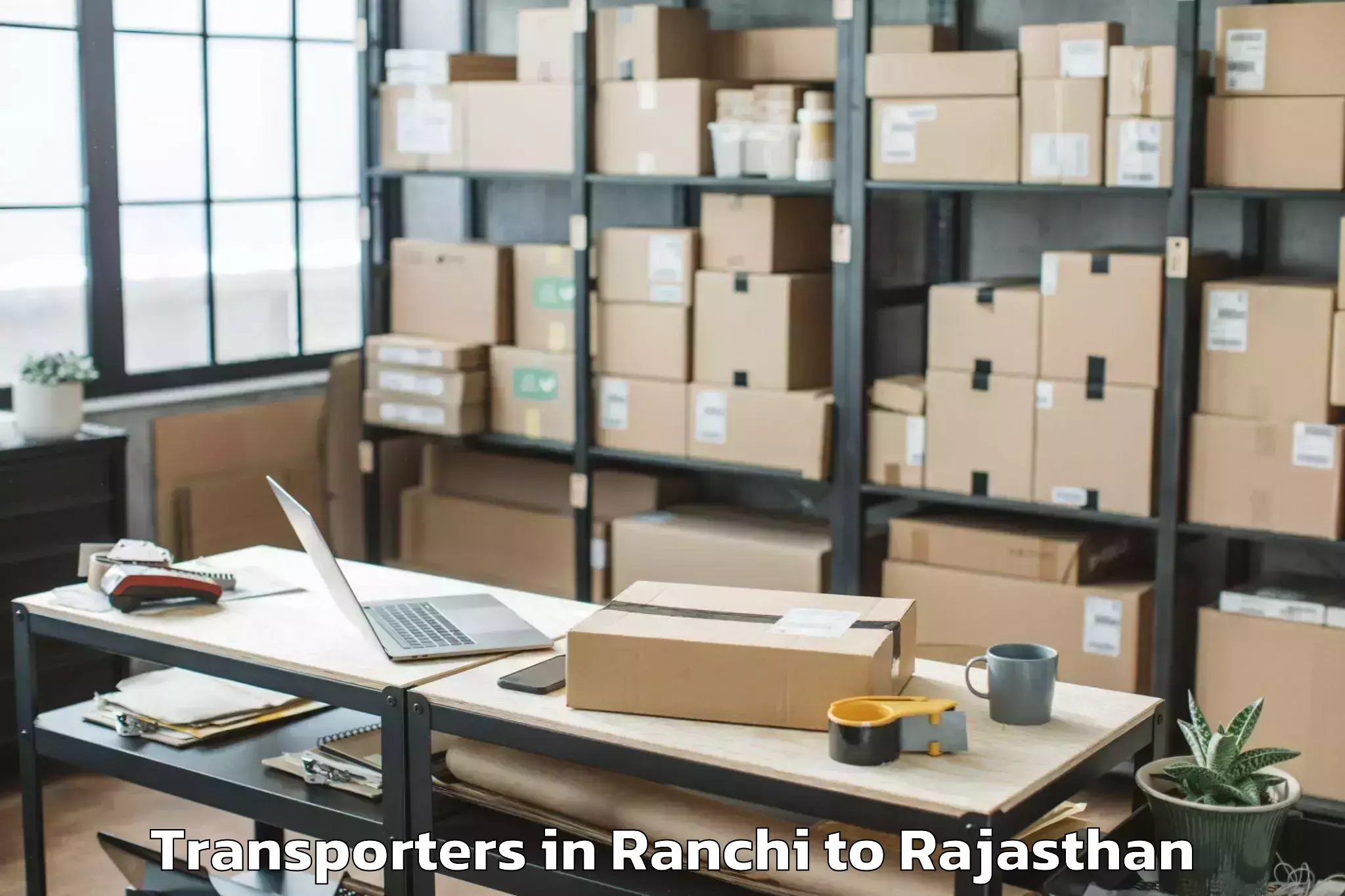 Book Ranchi to Sanganer Transporters Online